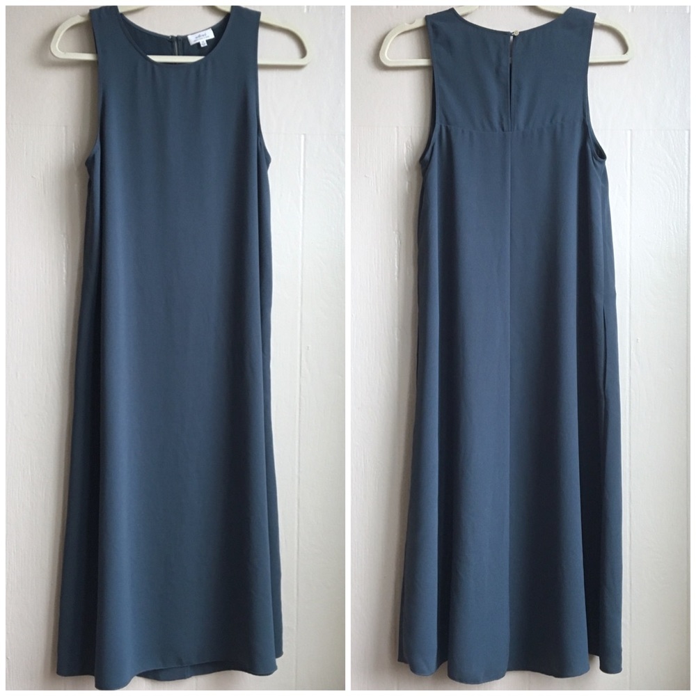 Aritzia Wilfred Midi Essential Minimalist Dress